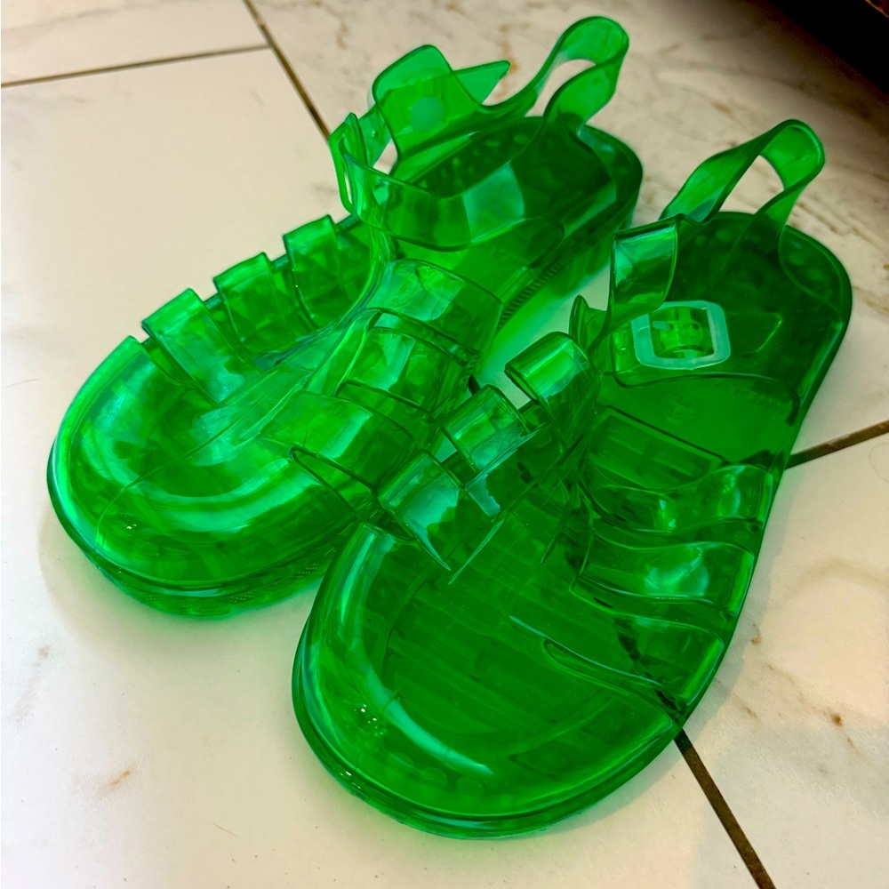 Green Jelly Sandals - Women’s Sz 9.5